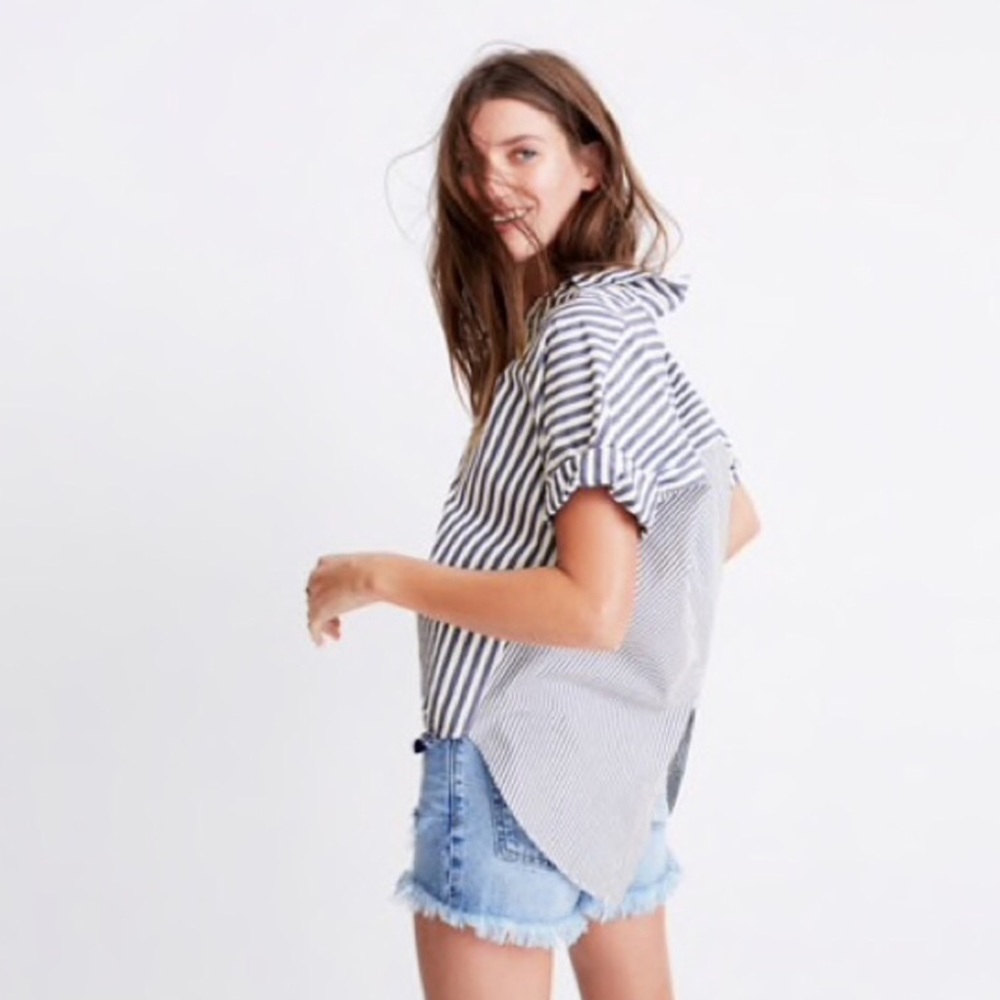 Madewell courier tripe button-back shirt
